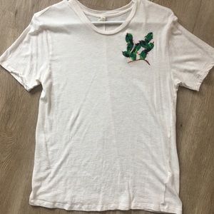Anthropologie embroidered cactus tshirt
